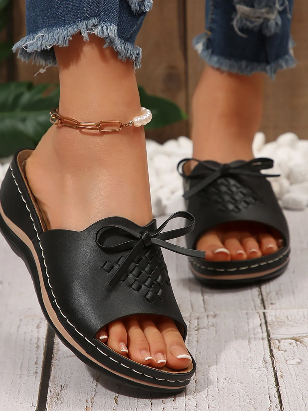 Bow Open Toe Sandals