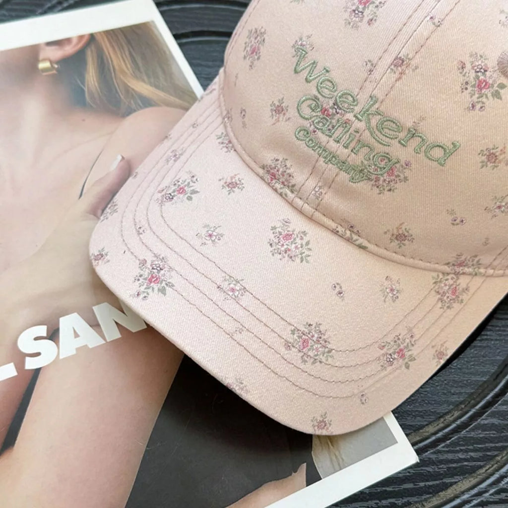 Floral Print Baseball Cap