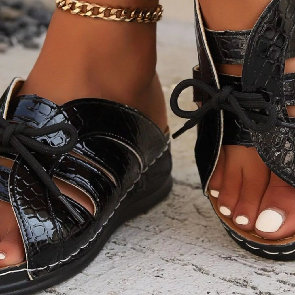 Open Toe Flats Sandals