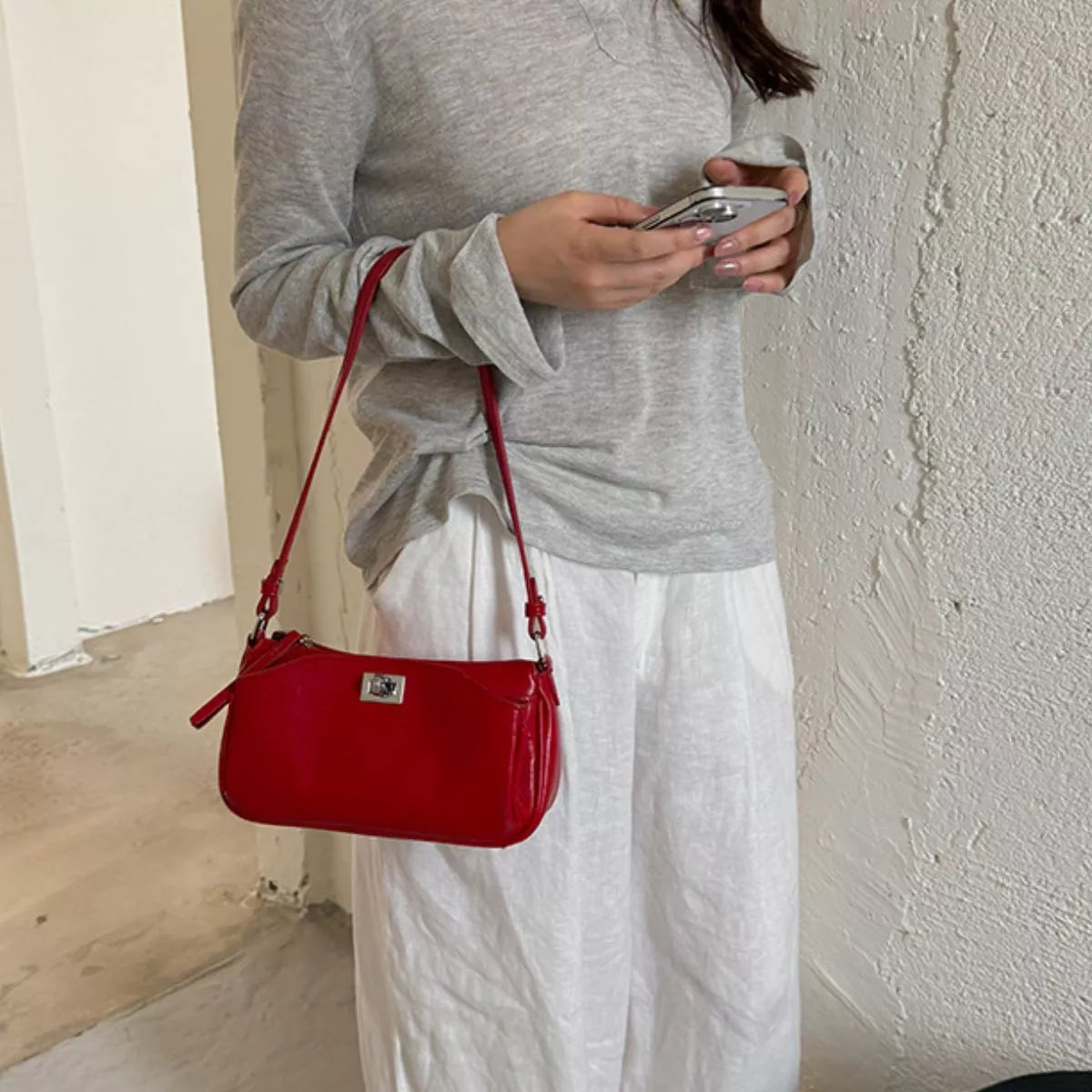 PU Leather Shoulder Bag