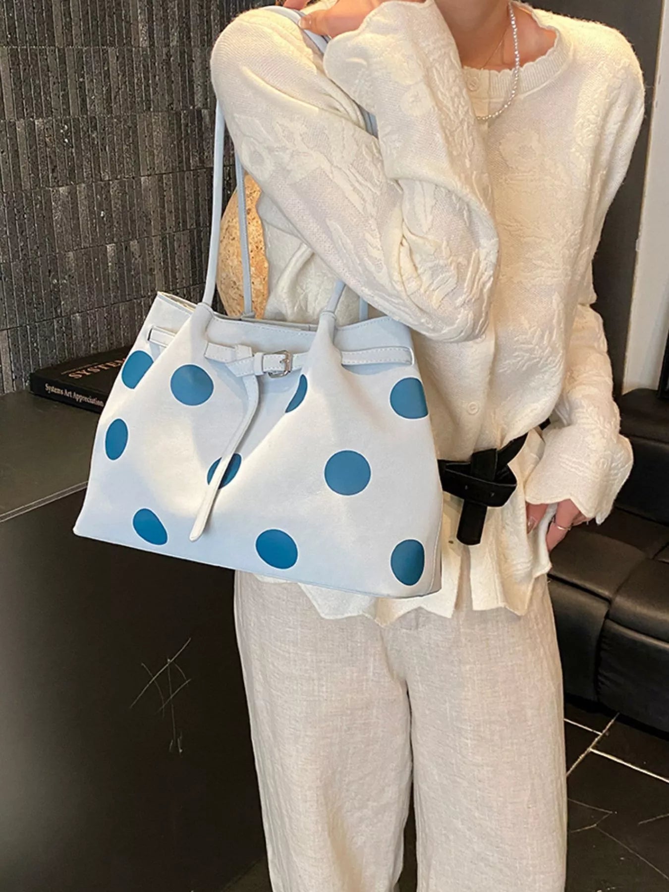 Polka Dot Shoulder Bag