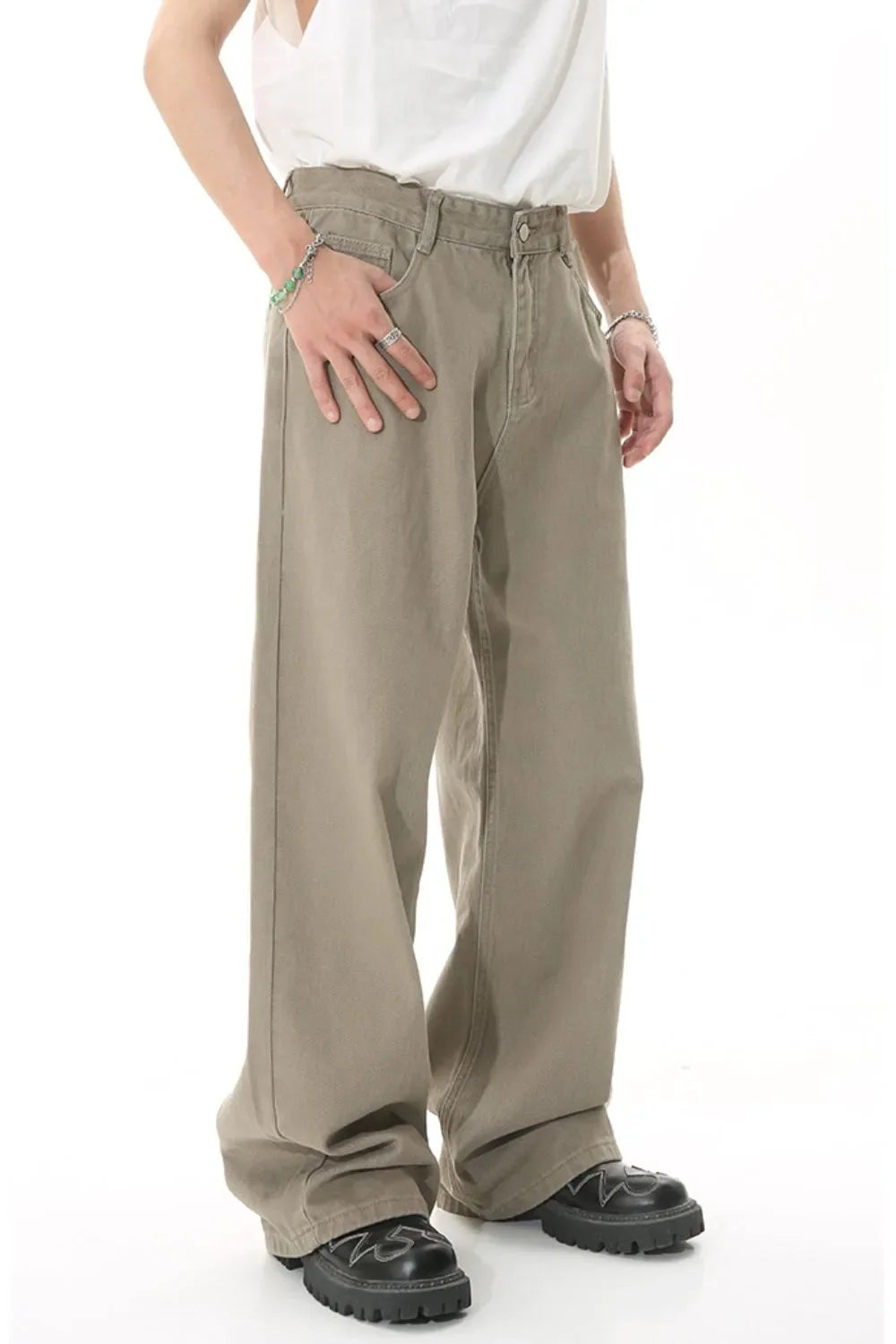 Men's Mid-Rise Straight-Leg Jeans