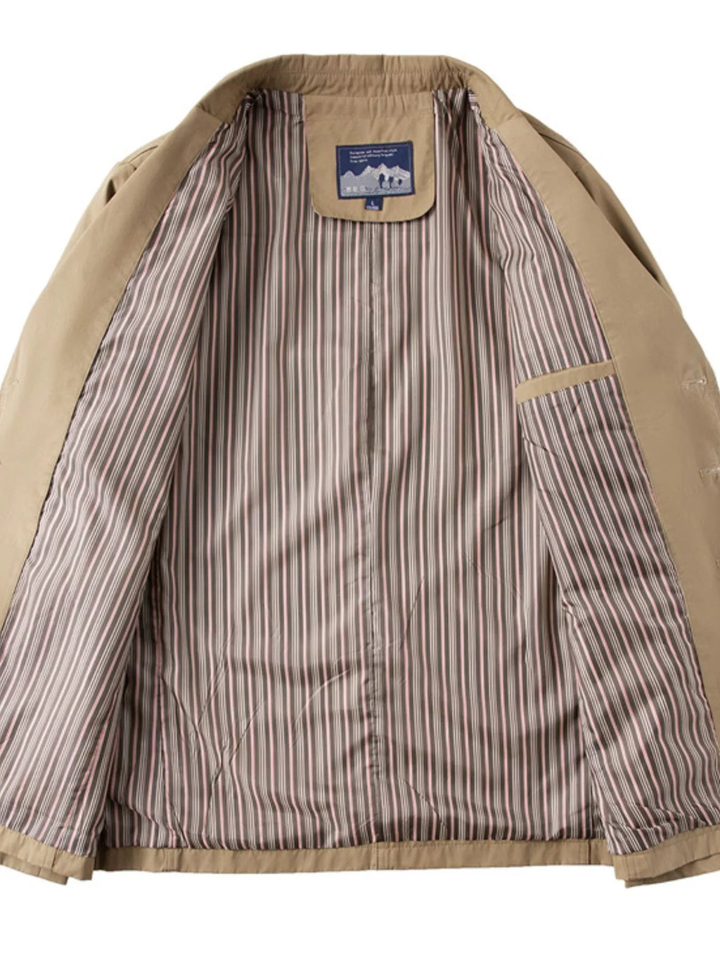 Men's Plus Size Lapel Collar Long Sleeve Blazer
