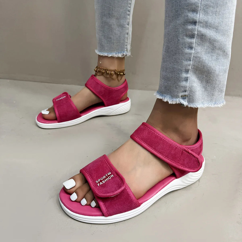 Velcro Strap Open Toe Sandals