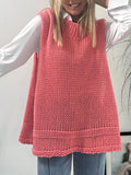 Round Neck Sweater Vest