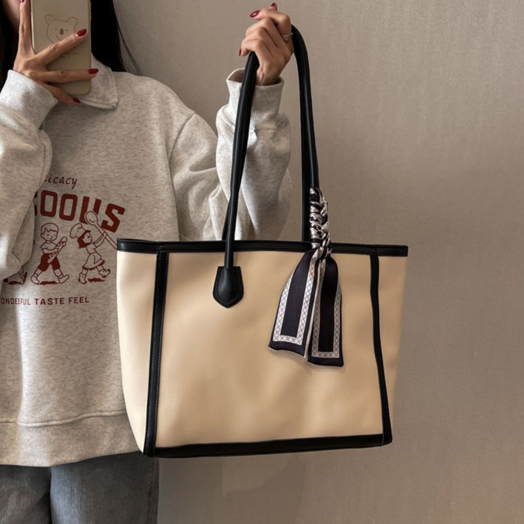 Contrast Tote Bag