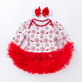 Baby Christmas Clothing Snowflake Long Sleeve Baby's Gown