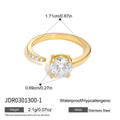Four Style Zircon Ring Collection