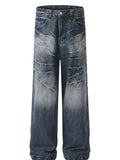 Men's Loose Fit Vintage Wash Jeans