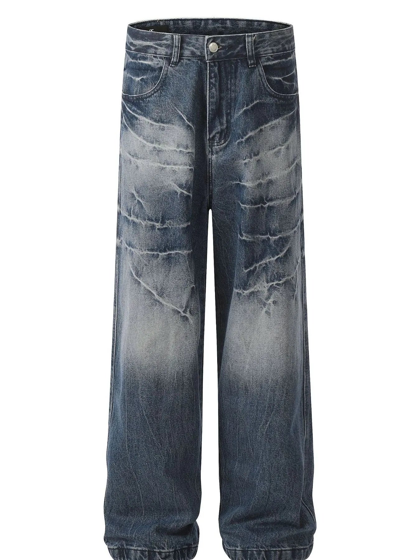 Men's Loose Fit Vintage Wash Jeans