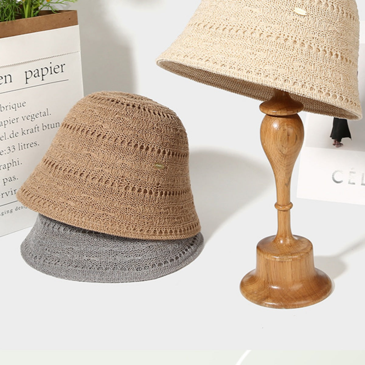 Breathable Knitted Bucket Hat