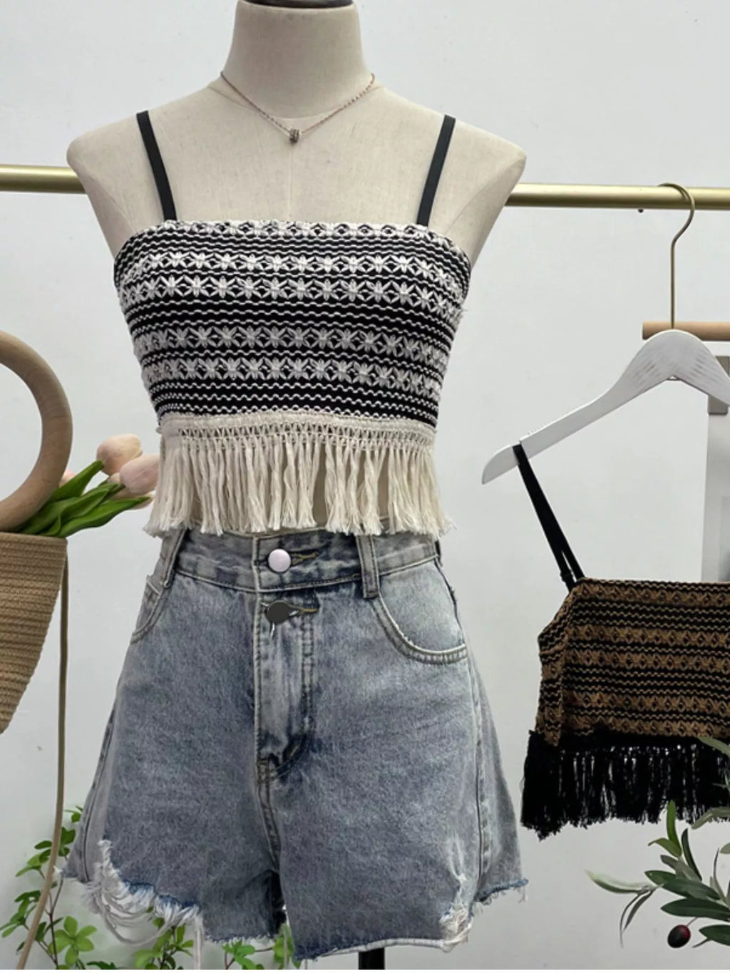 Fringe Knit Cami