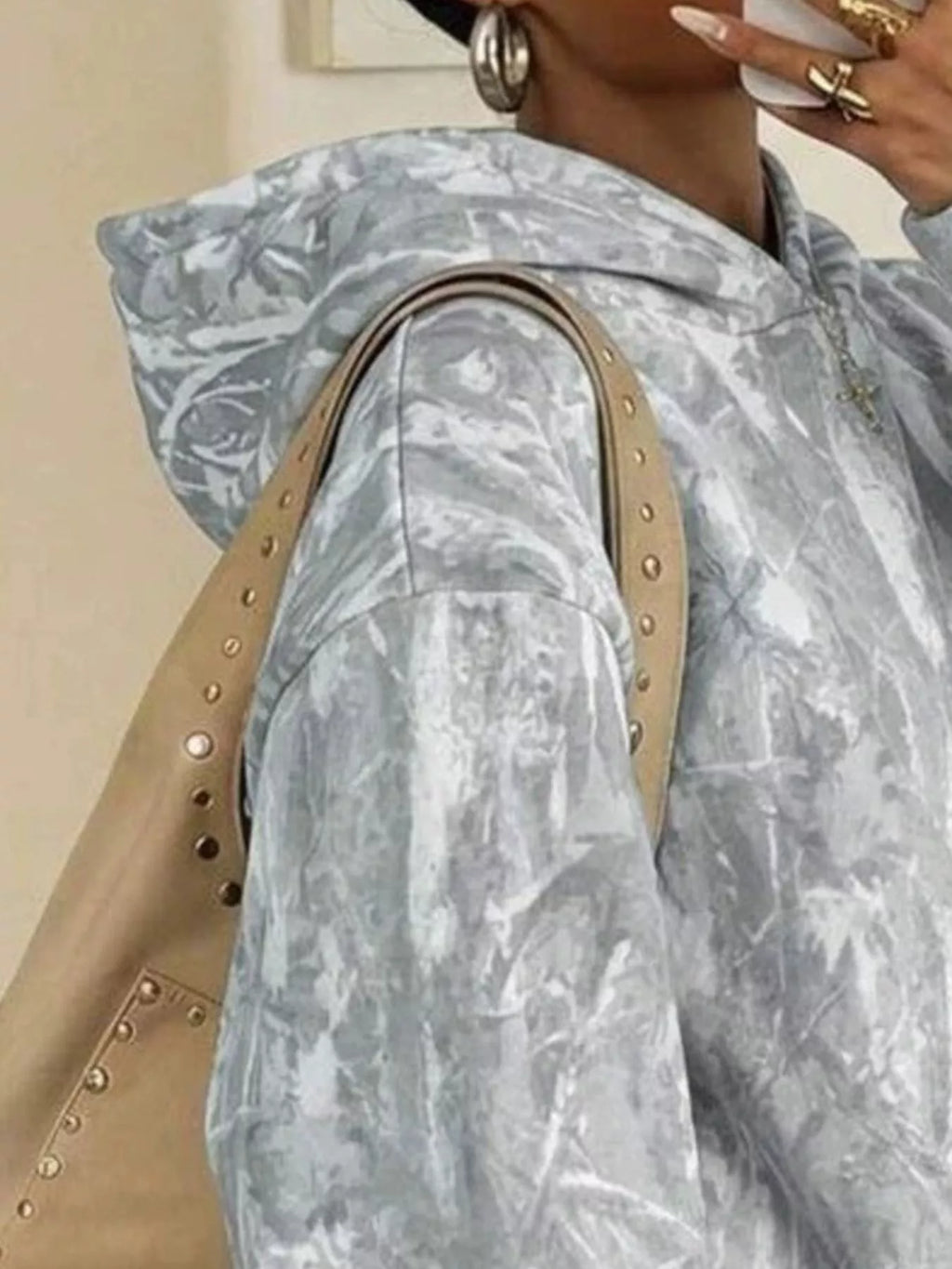 Leopard Dropped Shoulder Hoodie