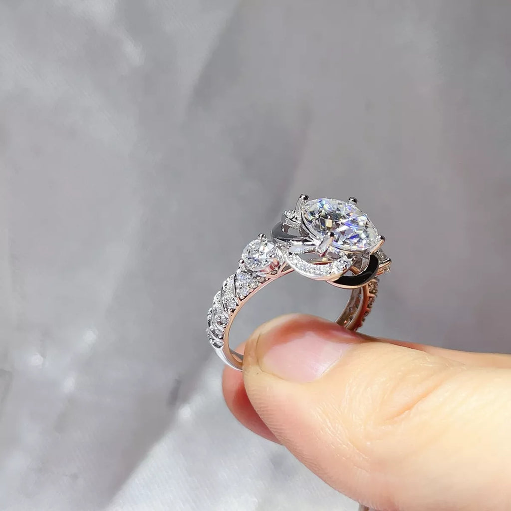 3 Carat 925 Sterling Silver Moissanite Ring