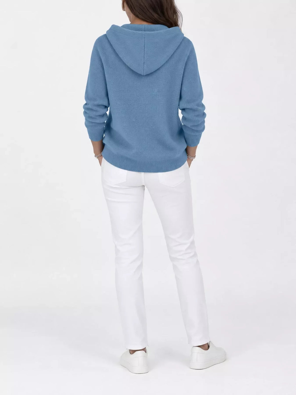Full Size Hooded Button-Down Knit Cardigan Plus Size