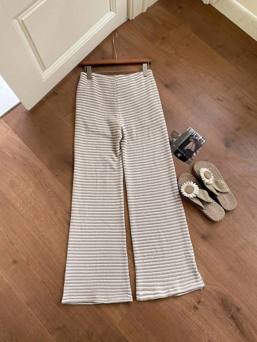 Drawstring Wide Leg Pants