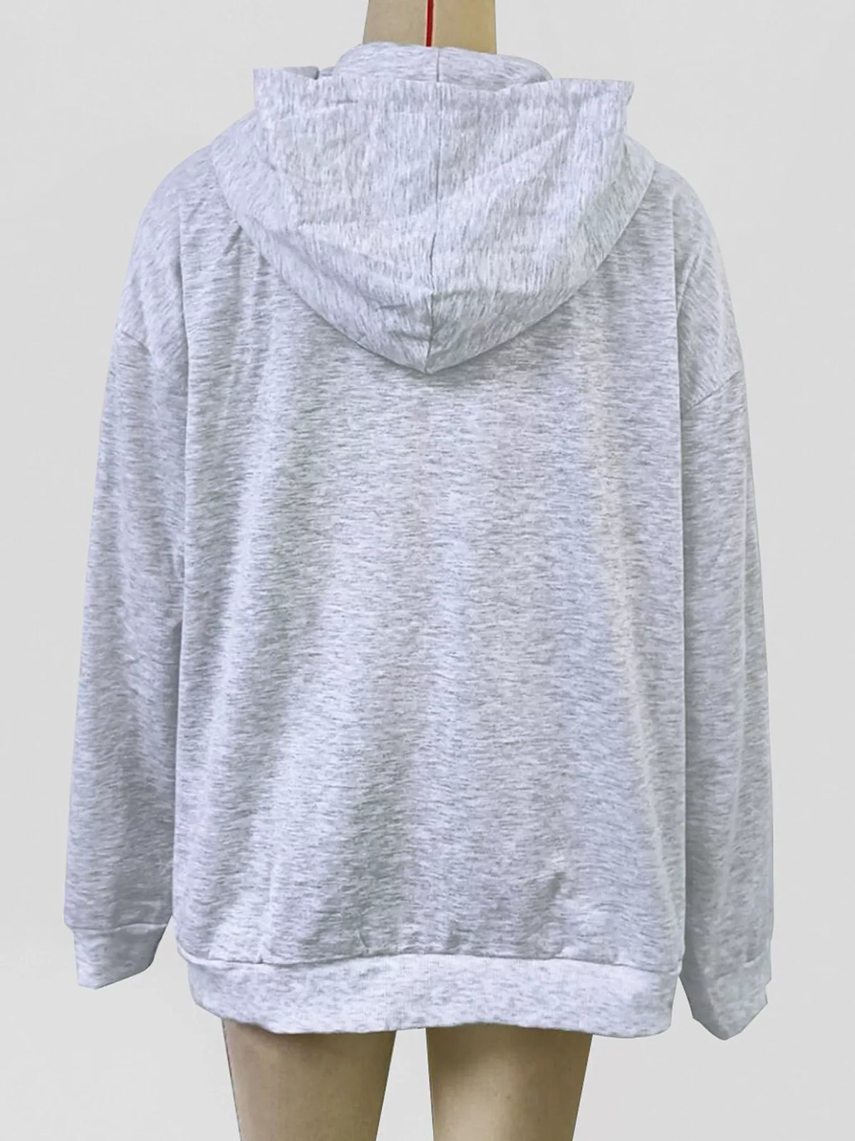 Letter Graphic Zip-Up Hoodie