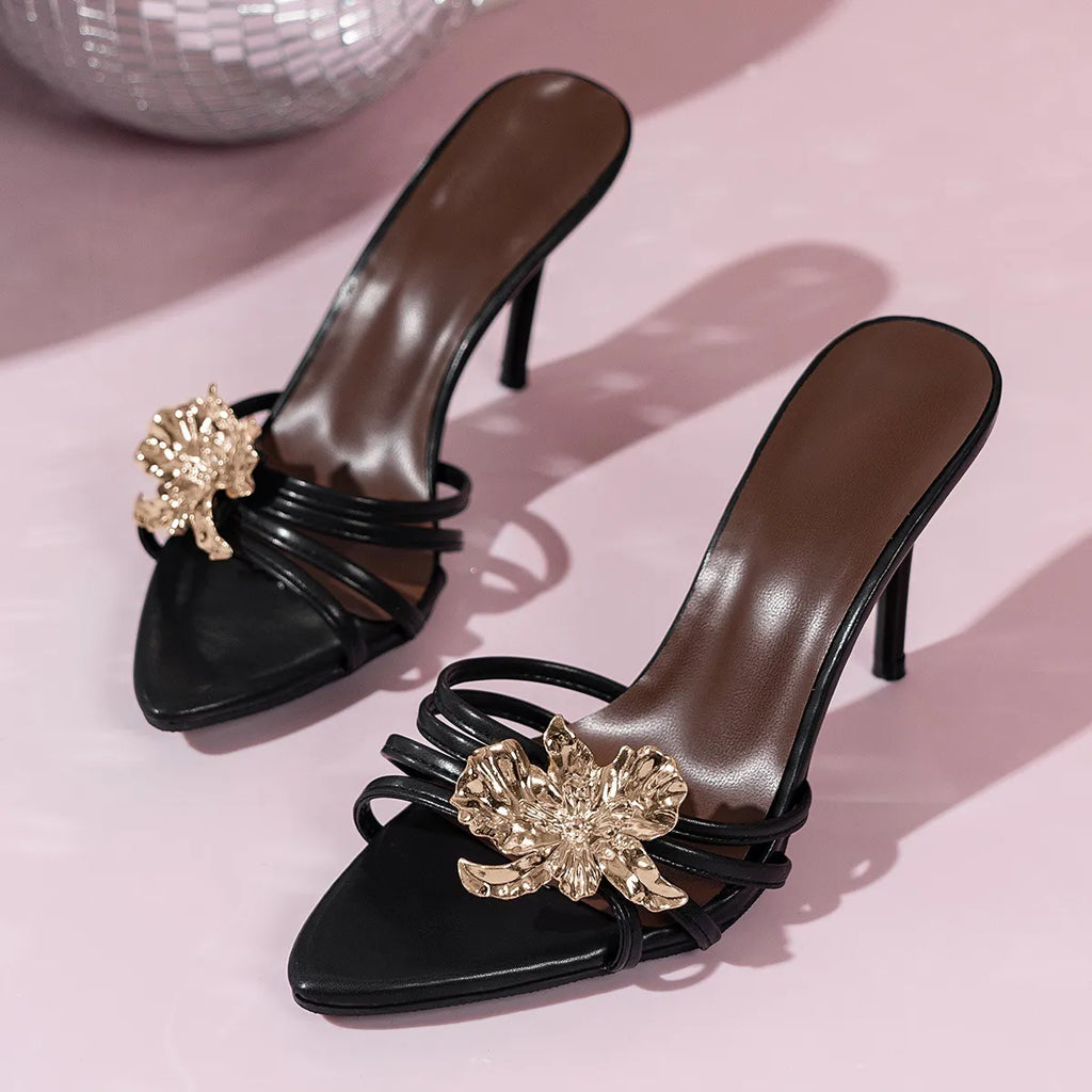 Peep Toe High Heel Sandals