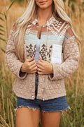 Aztec Quilted Patchwork Western Jacket