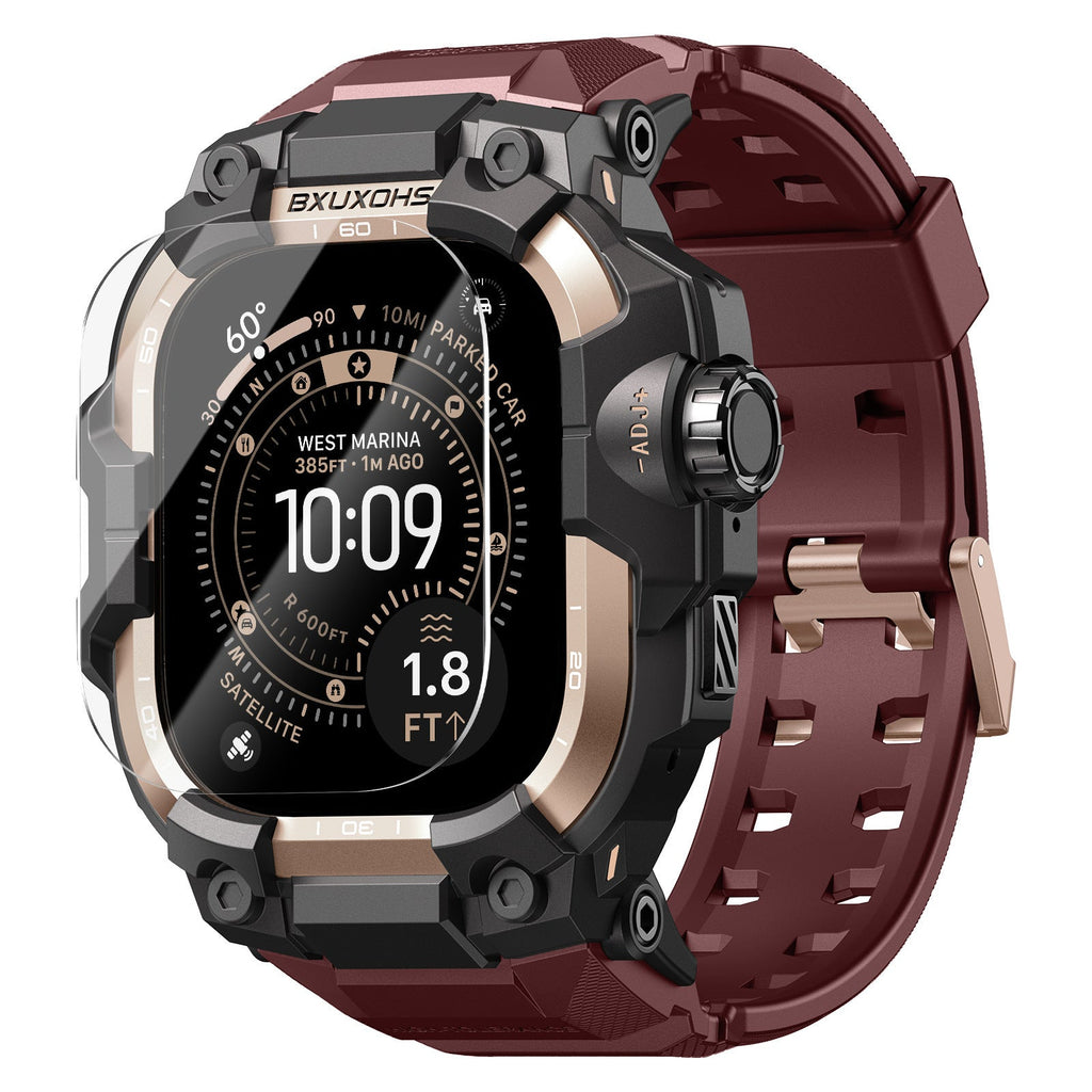 Zinc Alloy Modified Protective Case With An Integrated Watch Band