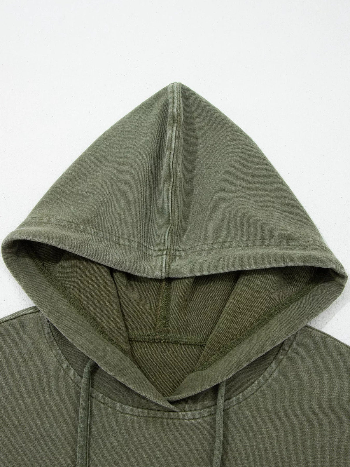 Plaid Sleeve Drawstring Pocket Hoodie