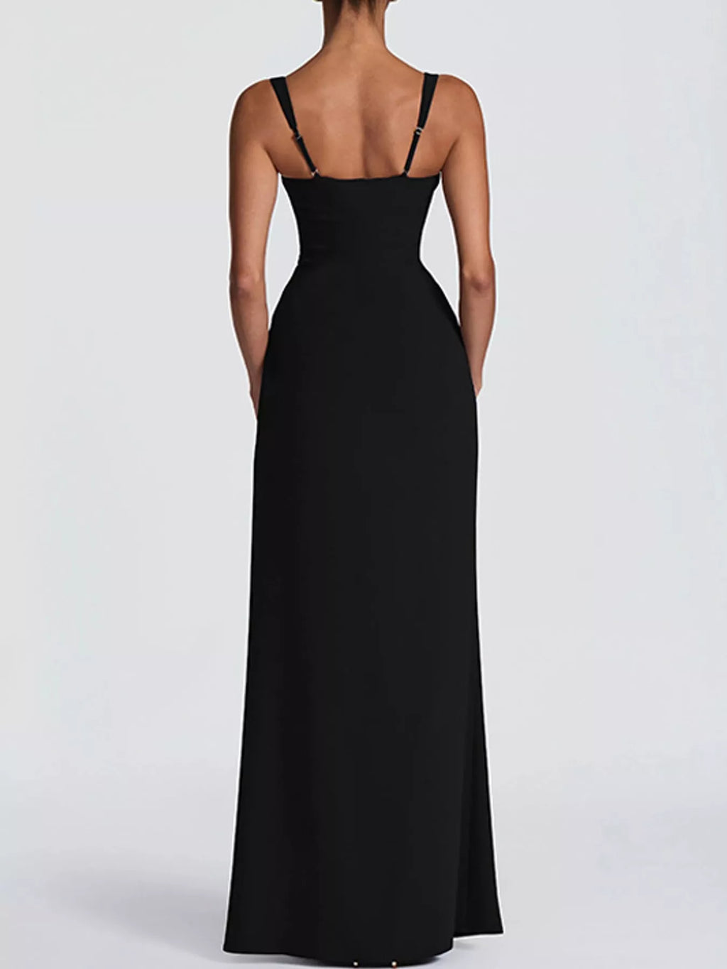 Sleeveless High-Slit Evening Maxi Dress
