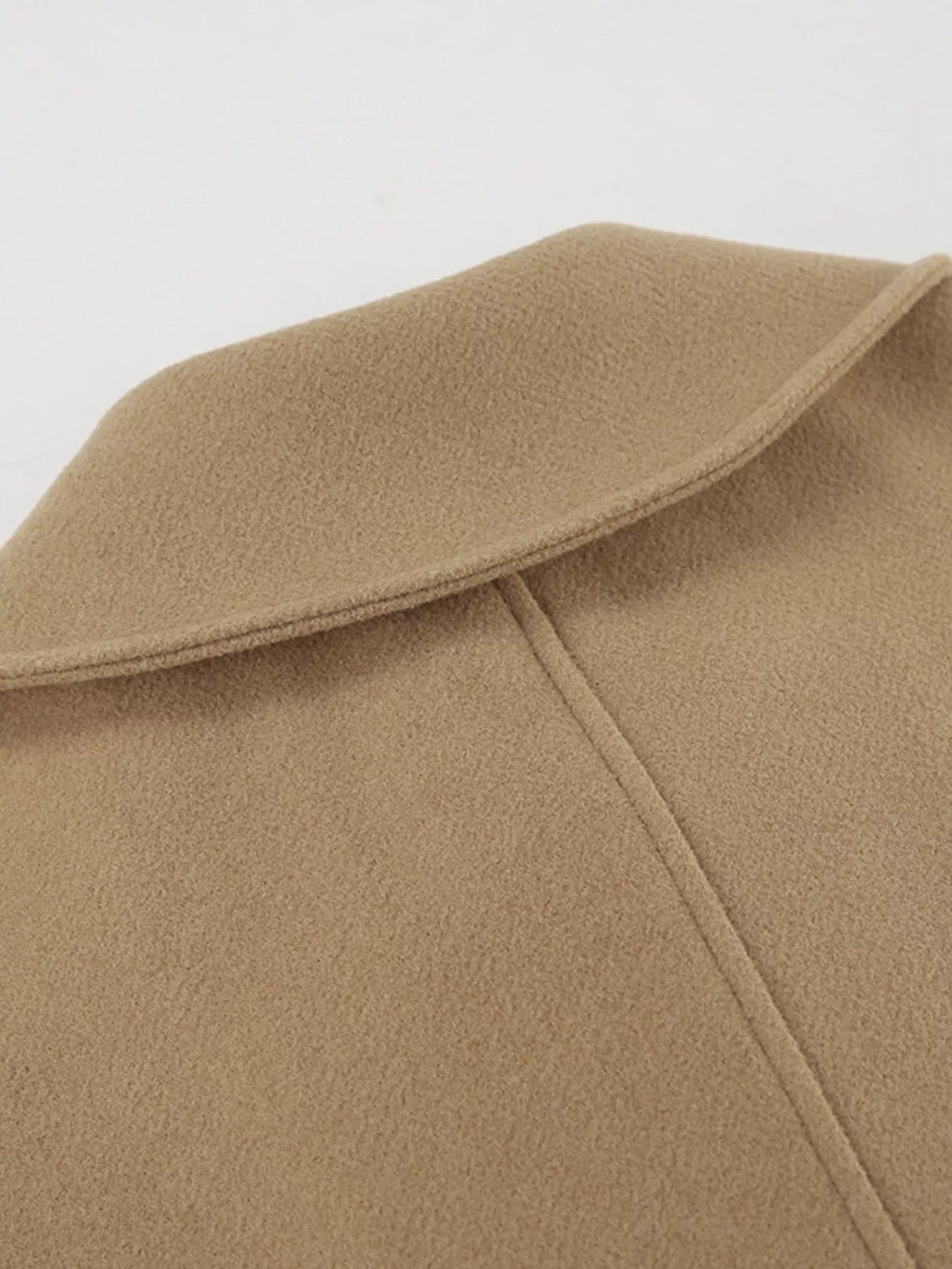 Oversized Lapel Collar Button-Down Coat