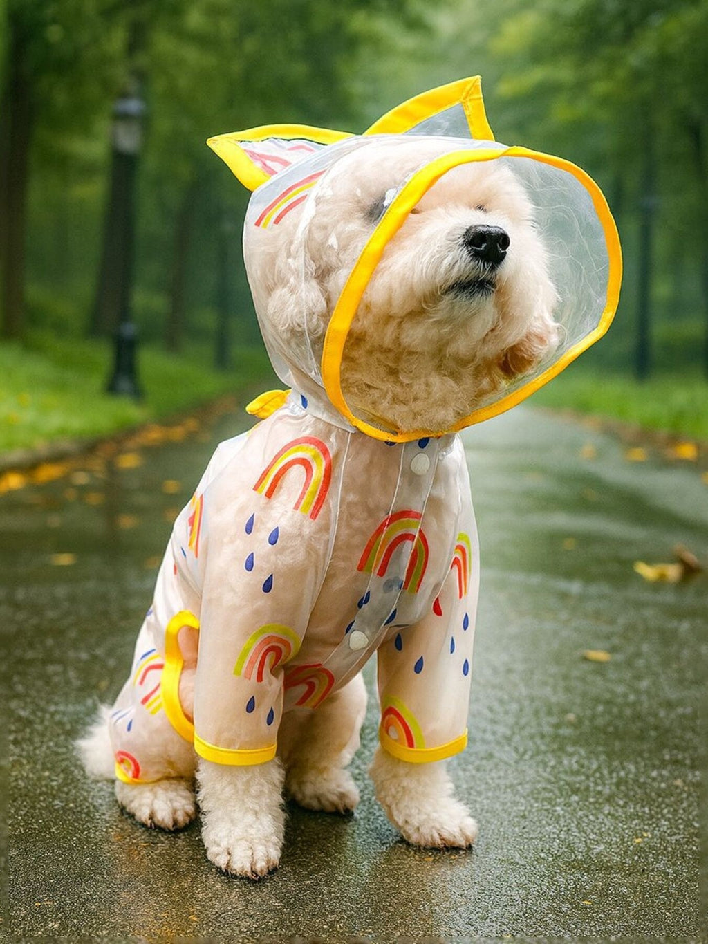 Lightweight Waterproof Pet Raincoat