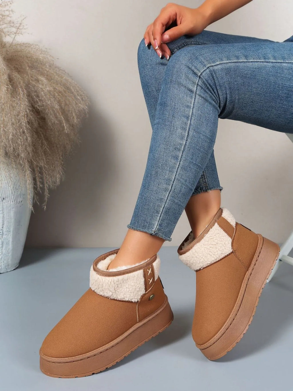 Platform Sherpa Lined Winter Boots