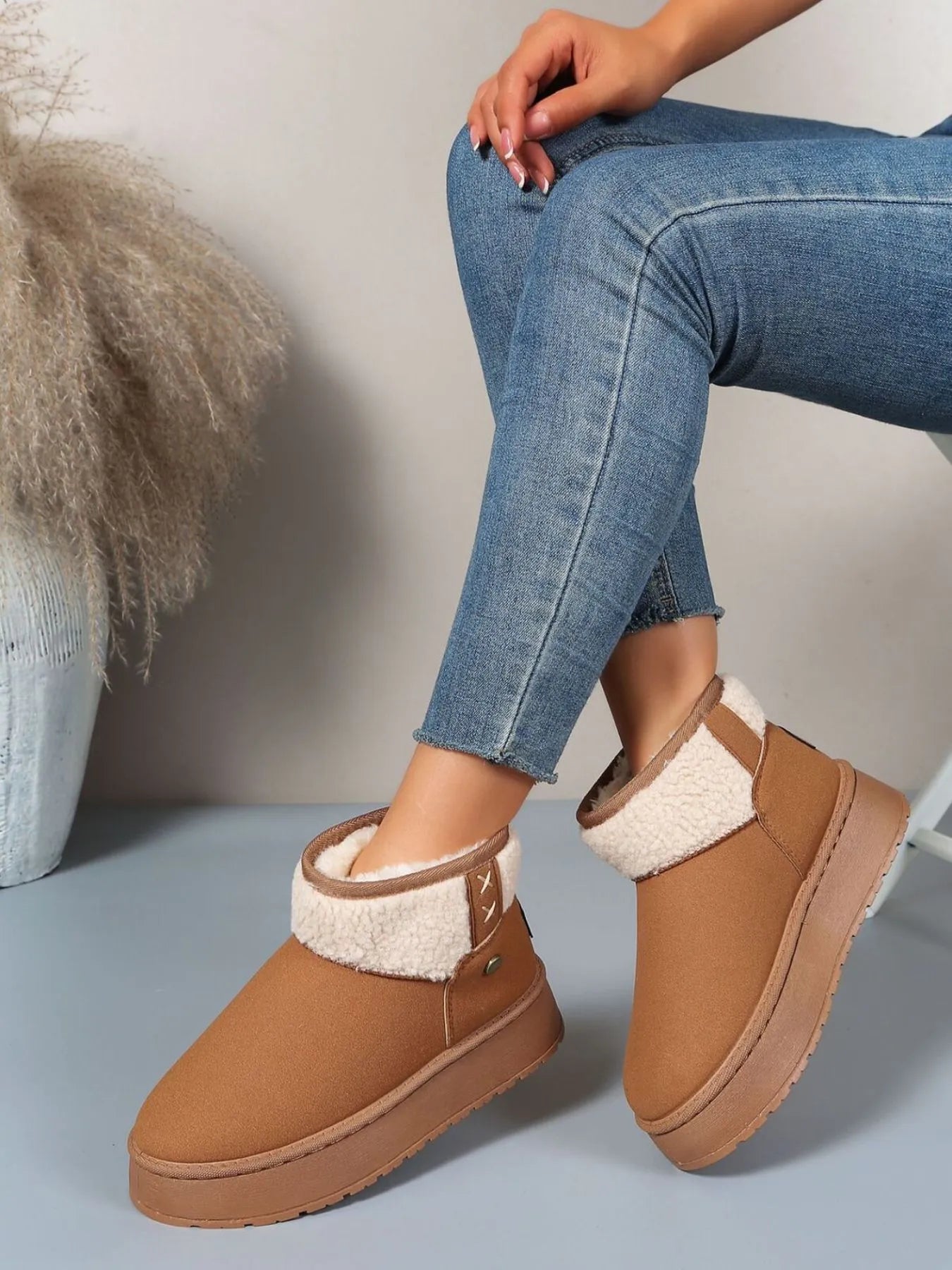 Platform Sherpa Lined Winter Boots