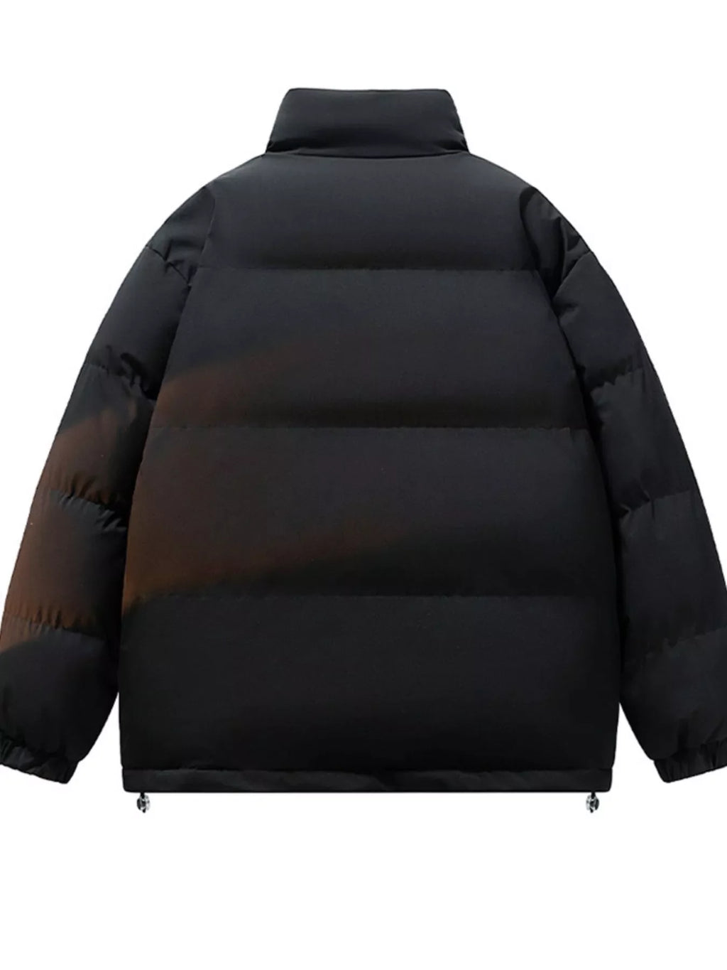 Men's Full Size Zip Up Padded Winter Coat Plus Size