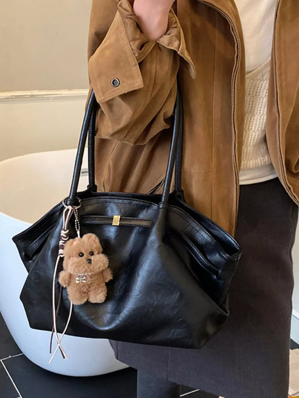 PU Leather Shoulder Bag