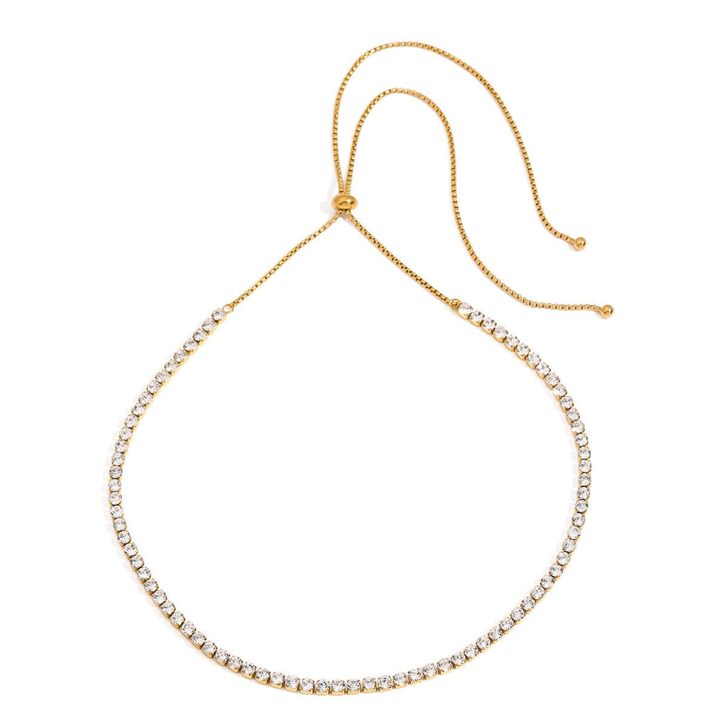 18K gold geometric design exquisite and noble necklace, ring and earring set