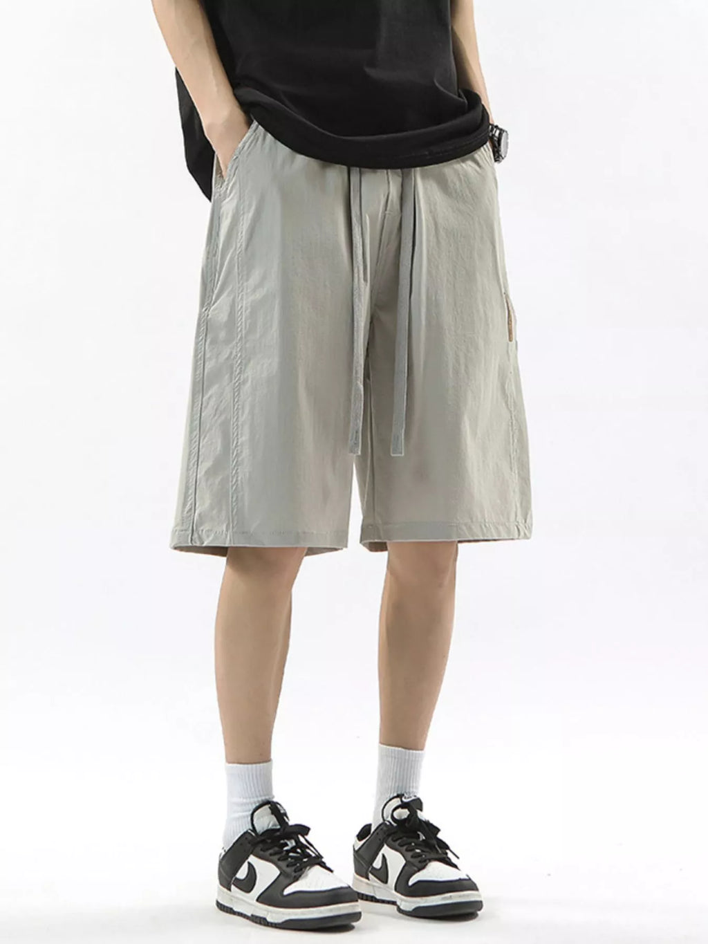 Men's Full Size Drawstring Casual Loose-Fit Pants Plus Size