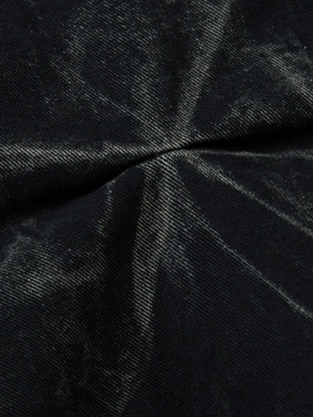 Men's Wide Leg Jeans with Ruched Detail