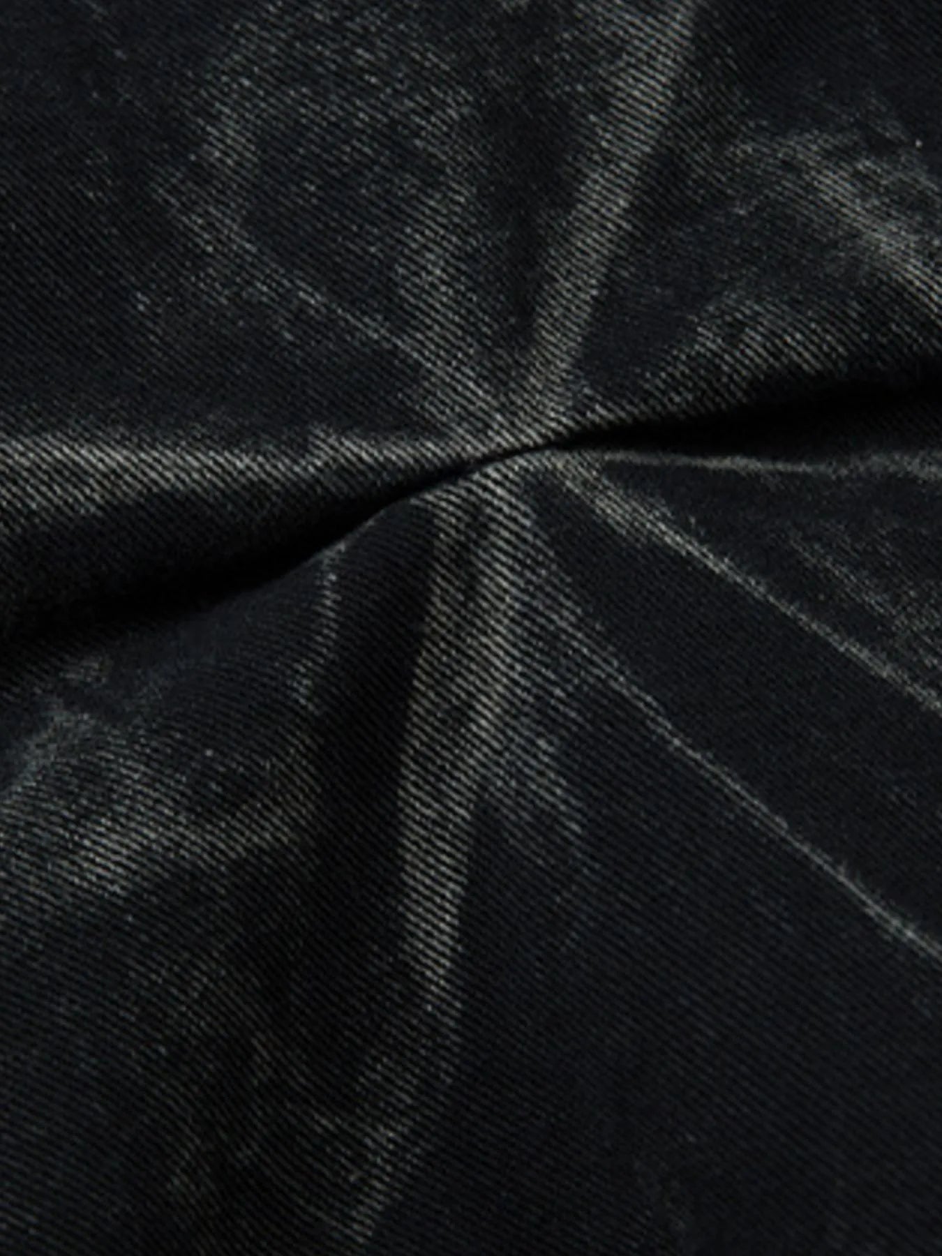 Men's Wide Leg Jeans with Ruched Detail