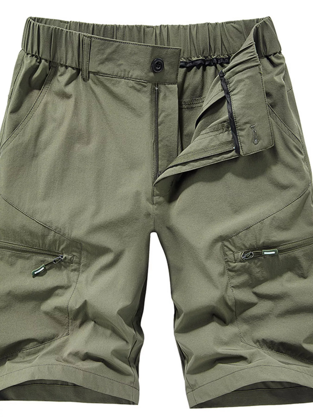 Men's Plus Size Zipper Pocket Outdoor Shorts