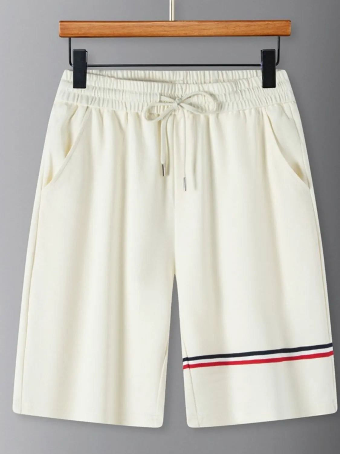 Men's Plus Size Drawstring Shorts with Pockets