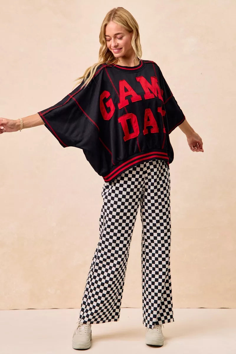 Gameday Checkered Print Pants