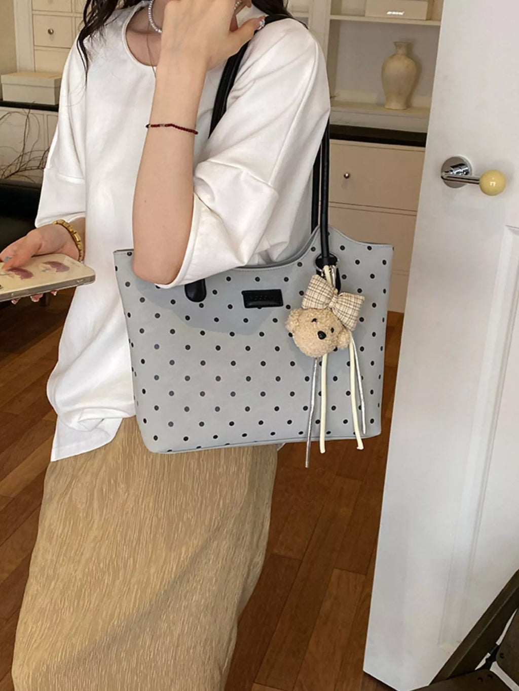 Polka Dot Shoulder Bag