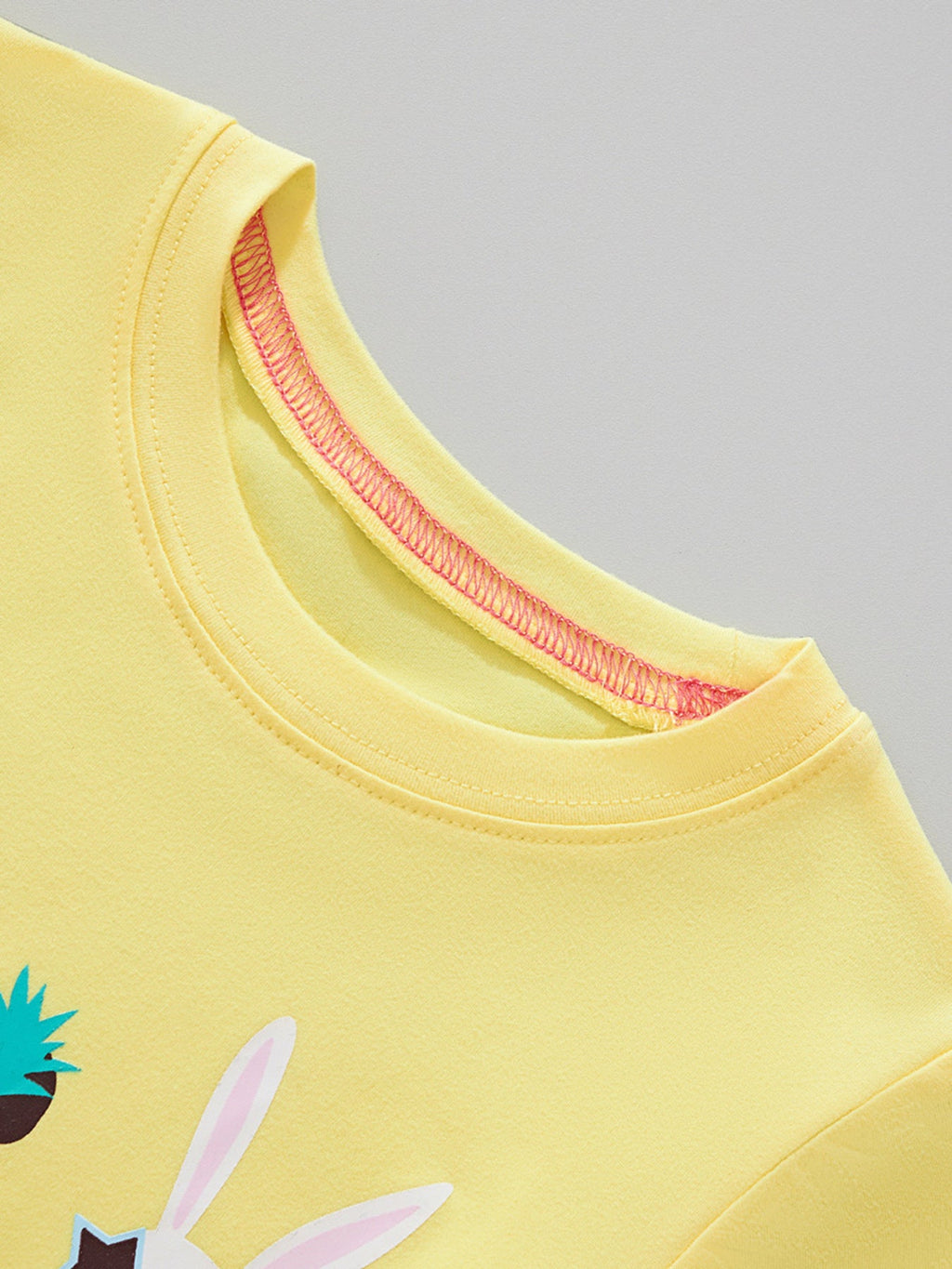 Children's Animal Faces Graphic Short Sleeve T-Shirt