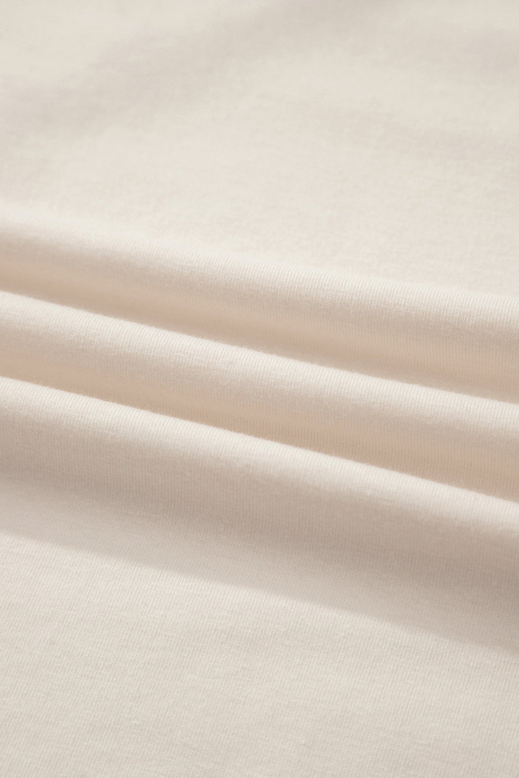 White Loose Knit Vintage Flag Bow Patched T Shirt