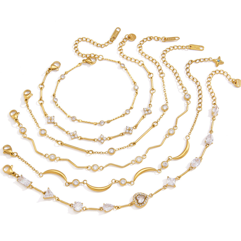 Charm Zircon Bracelet Collection