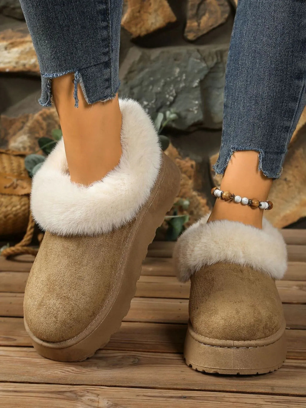 Round Toe Platform Boots