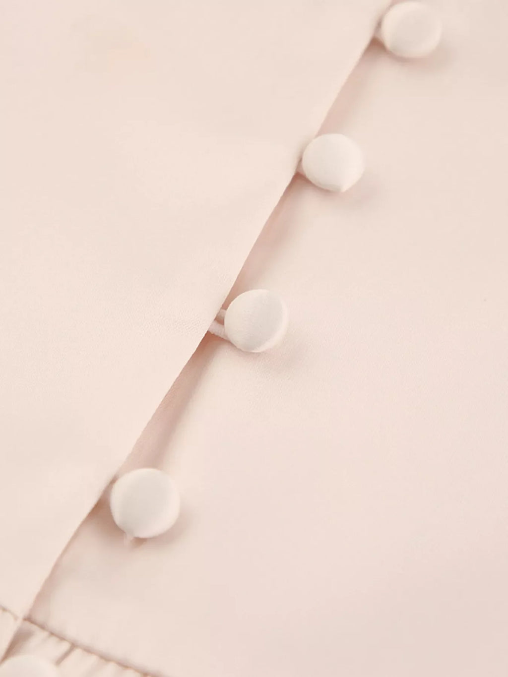 Elegant V-Neck Puff Sleeve Button-Down Midi Dress