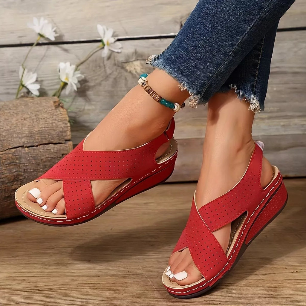 Open Toe Wedge Sandals