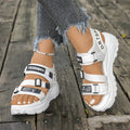 Open Toe Platform Wedge Sandals
