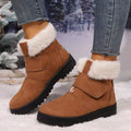 Round Toe Fuzzy Boots