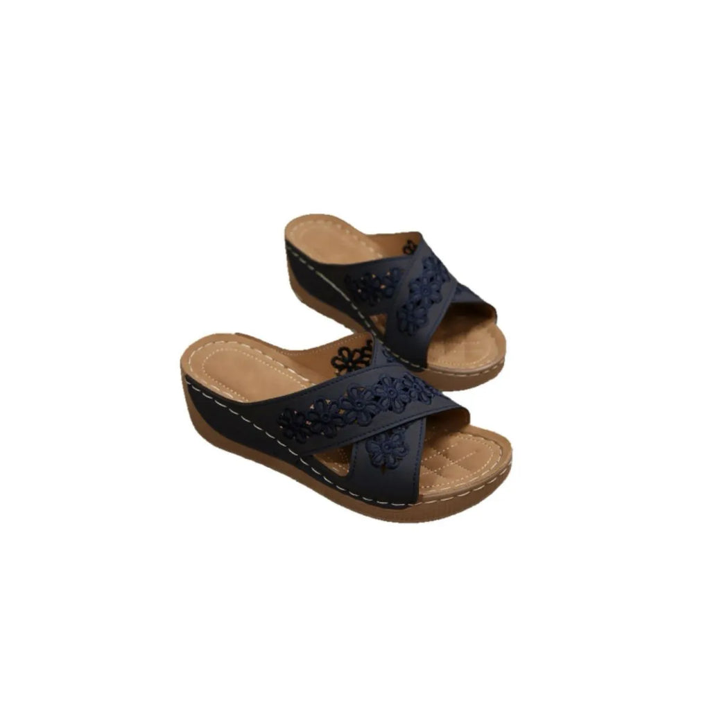 Peep Toe Wedge Sandals