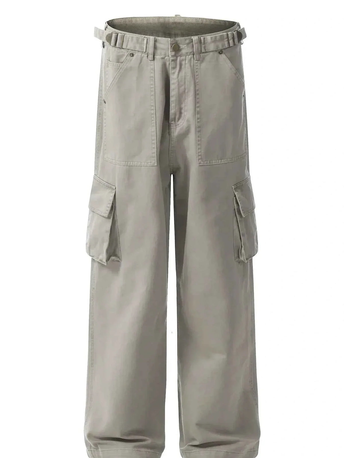 Men's Straight Leg Cargo Pants with Multiple Pockets